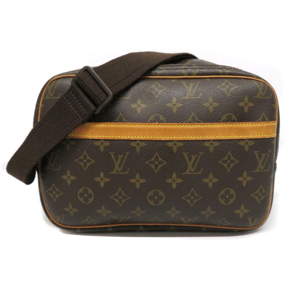 LOUIS VUITTON Reporter Shoulder Bag Monogram Brown